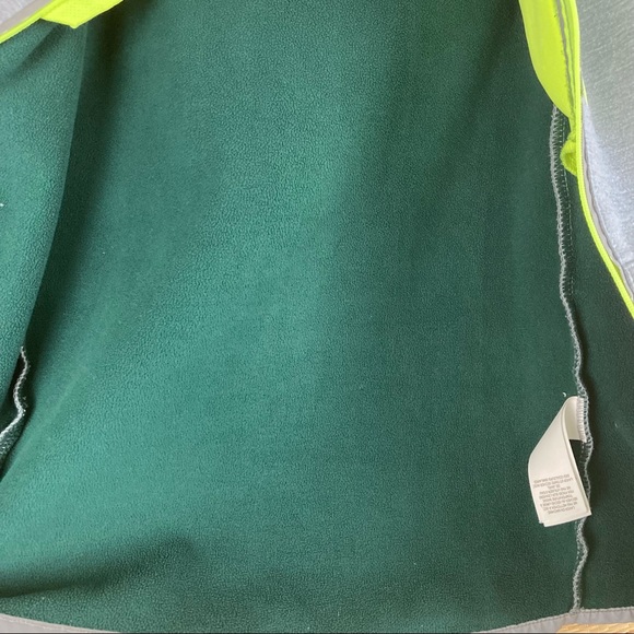 Boden Full Zip Hoodie Jacket Gray Yellow with thumb hole Sz 6-7 Y (122cm)unisex - Picture 5 of 5